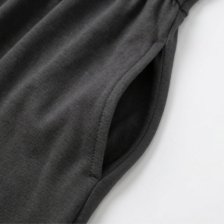Crossover V-Neck Midi Dress with Pockets