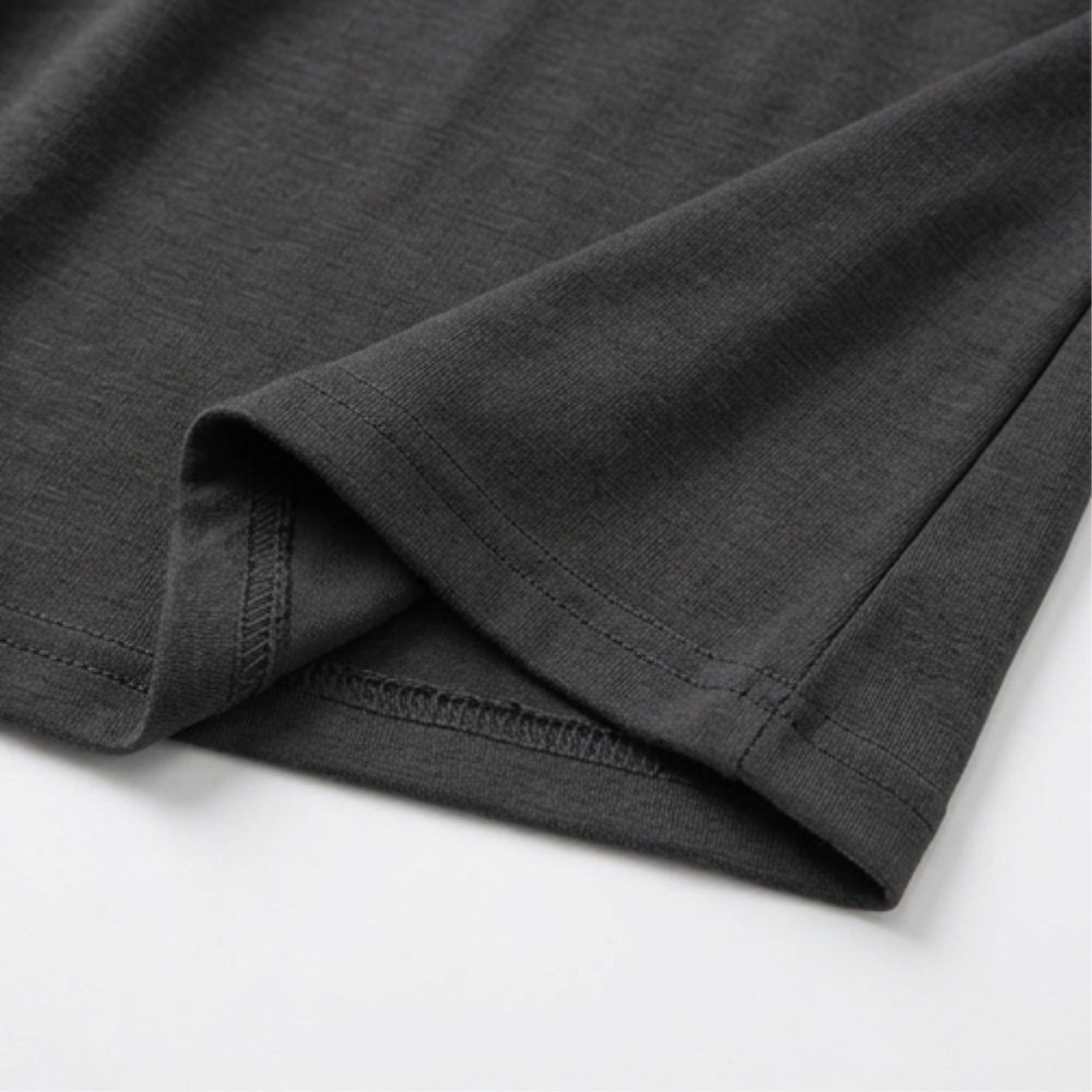 Crossover V-Neck Midi Dress with Pockets