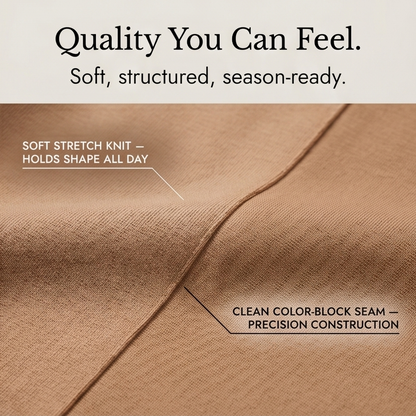 Lunavia Elegant Color-Block Peplum Set for Effortless Polish — View 7 | Clova