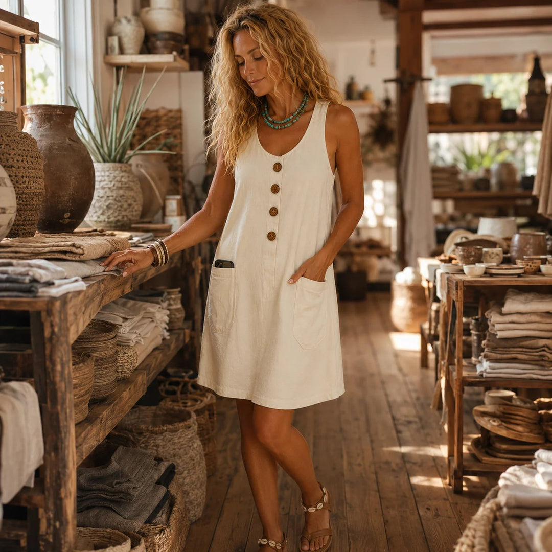 Sleeveless Pocket Dress
