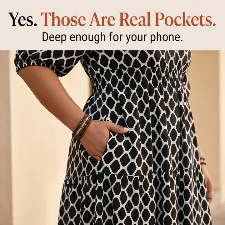 Boho Maxi Dress with Pockets
