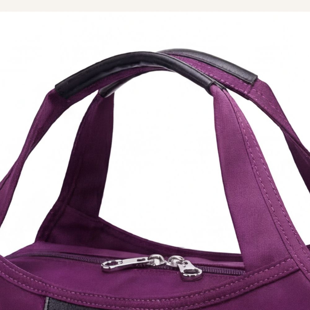 Multi-Pocket Shoulder Bag with Anti-Theft Design