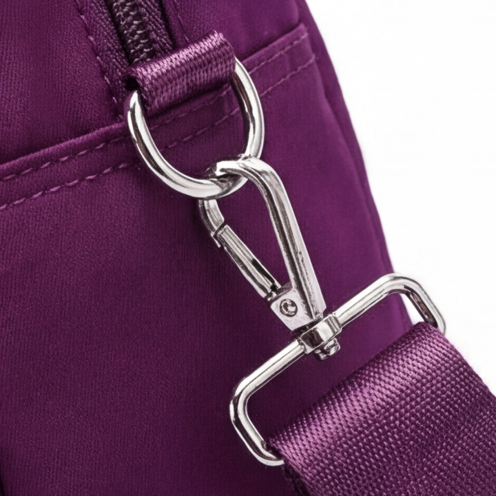 Multi-Pocket Shoulder Bag with Anti-Theft Design