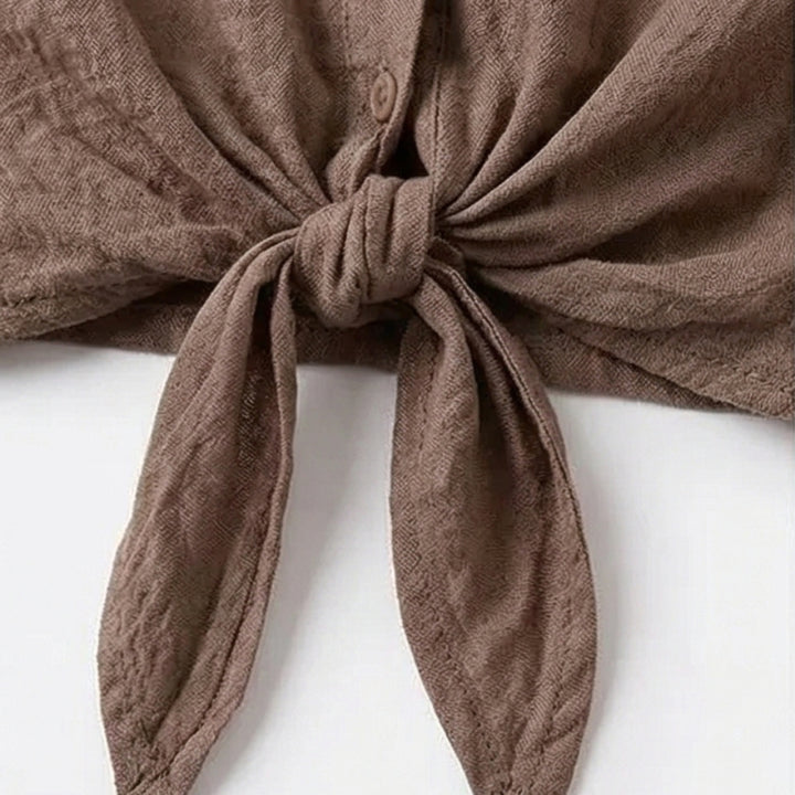 Effortless Linen Blend Matching Set