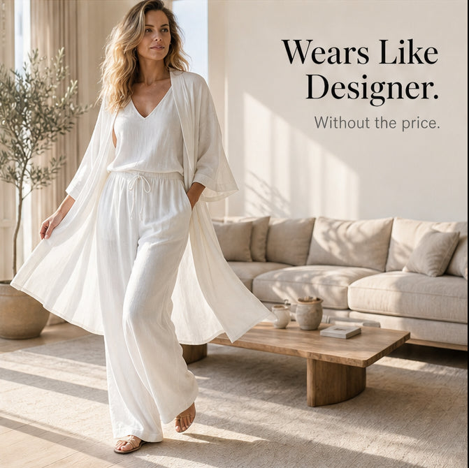 Elegant 3-Piece Loungewear Set for Effortless Style