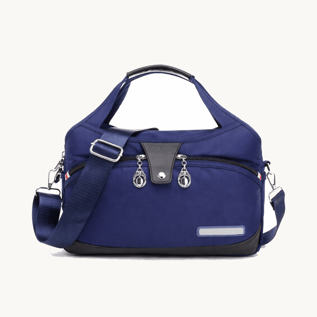Multi-Pocket Shoulder Bag with Anti-Theft Design
