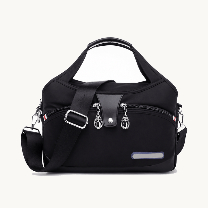 Multi-Pocket Shoulder Bag with Anti-Theft Design