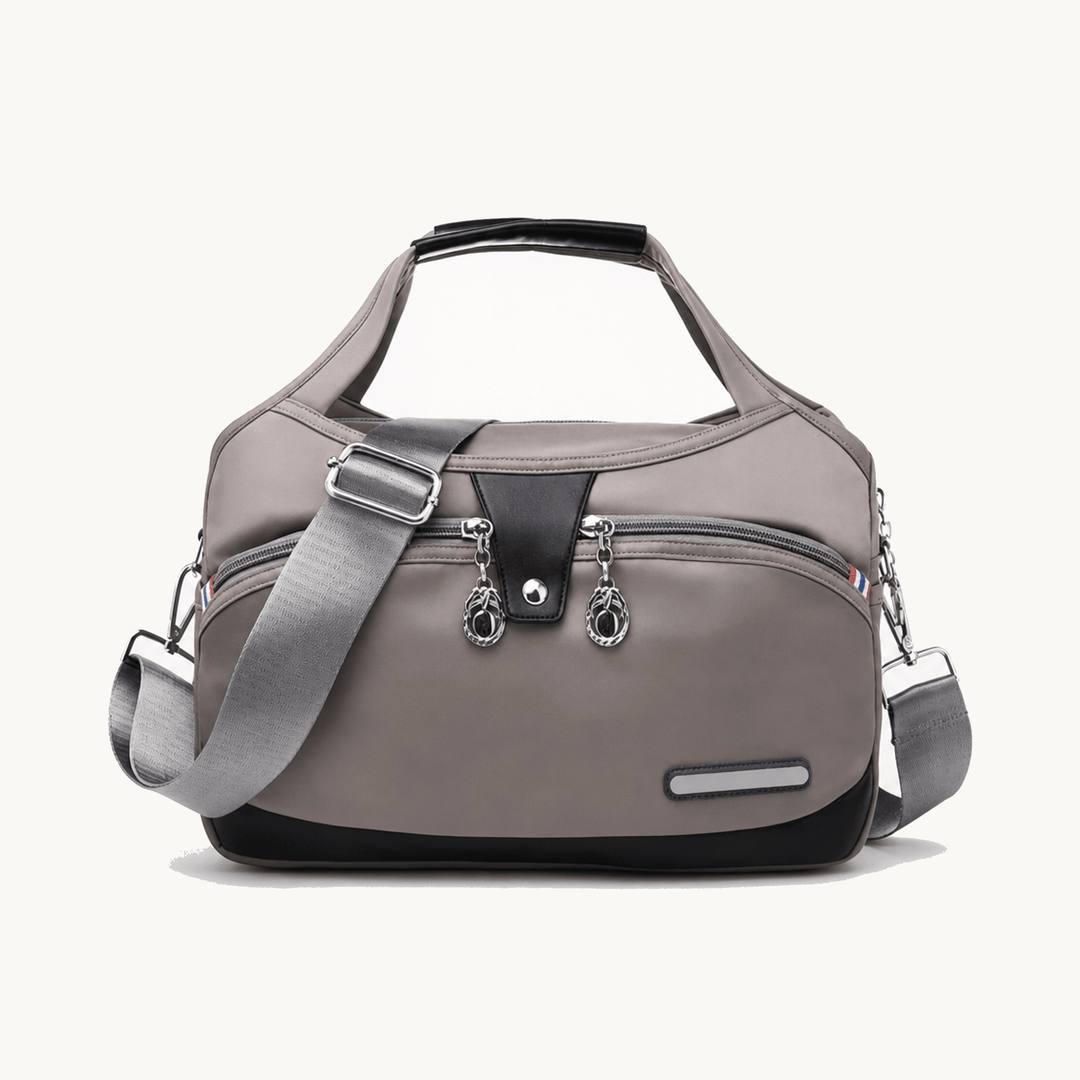 Multi-Pocket Shoulder Bag with Anti-Theft Design