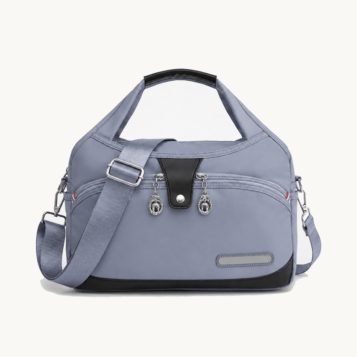 Multi-Pocket Shoulder Bag with Anti-Theft Design