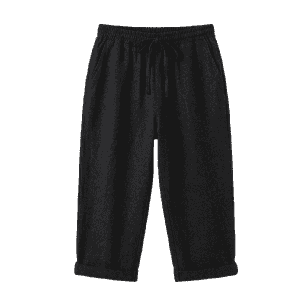 Breathable Drawstring Capris — View 11 | Clova