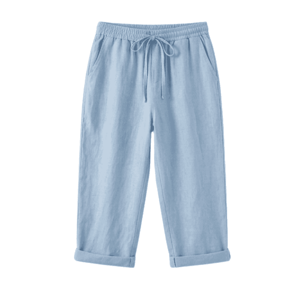 Breathable Drawstring Capris — View 12 | Clova