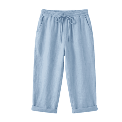 Breathable Drawstring Capris — View 12 | Clova