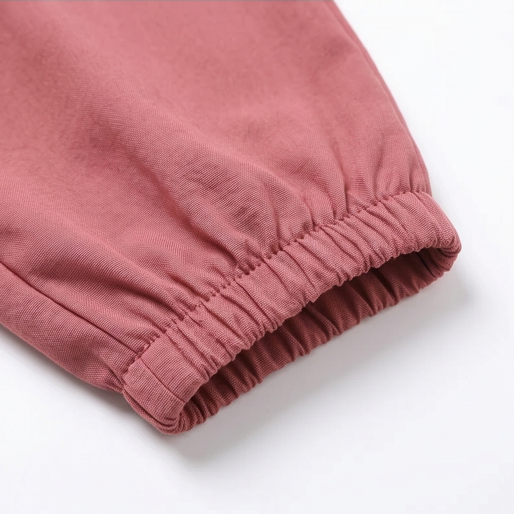 Smocked High-Waist Summer Pants — View 14 | Clova