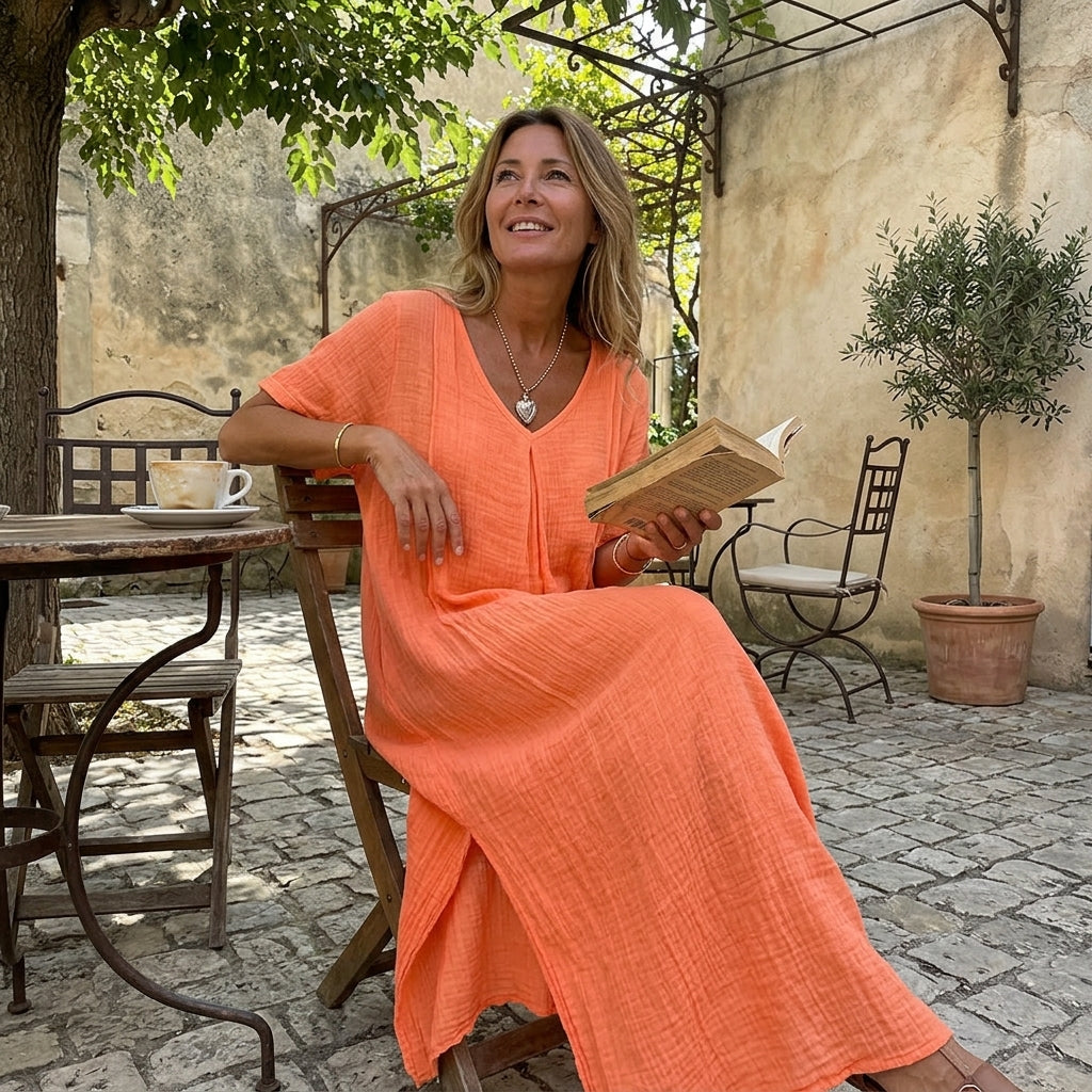 Breezy Cotton Linen Summer Dress