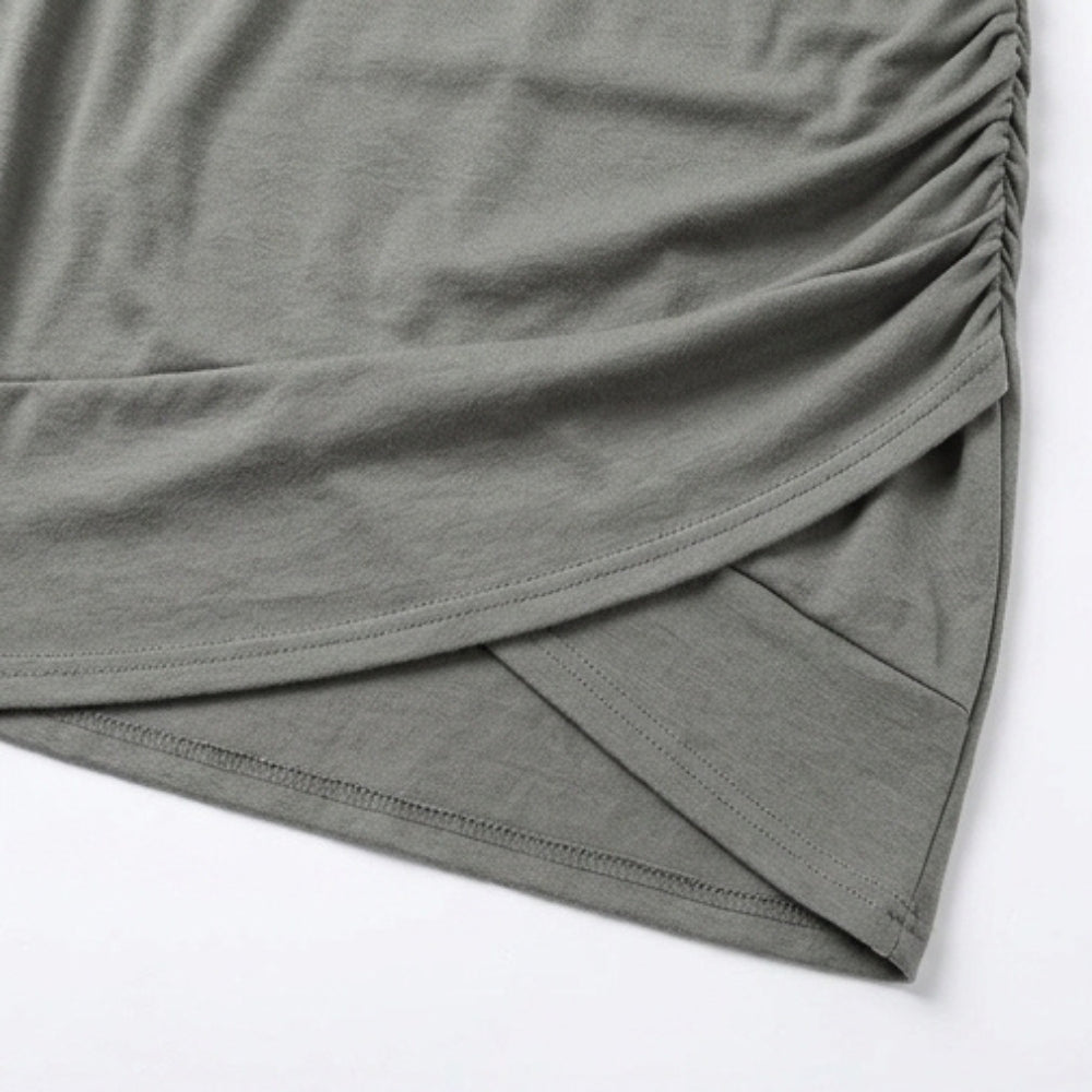 Ruched Sleeveless Bodycon Dress
