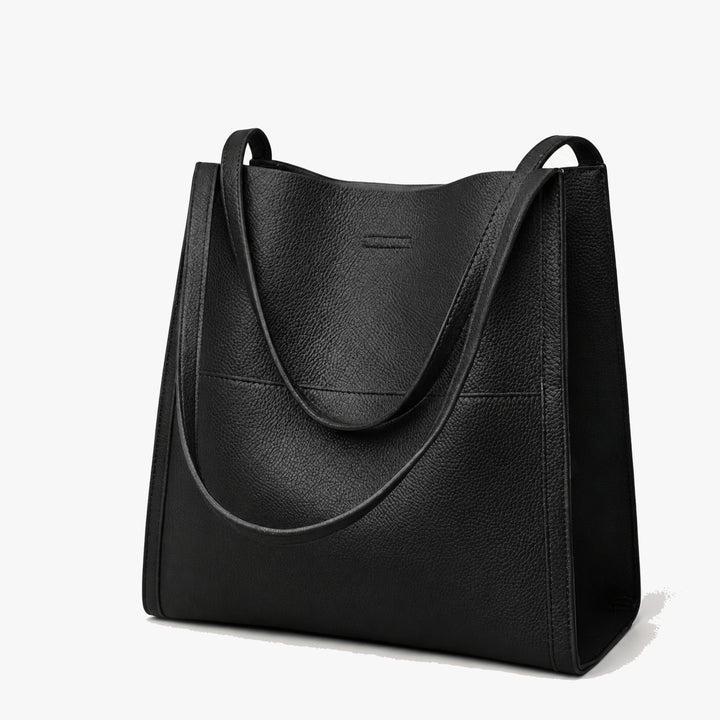 Soft Leather Shoulder Tote