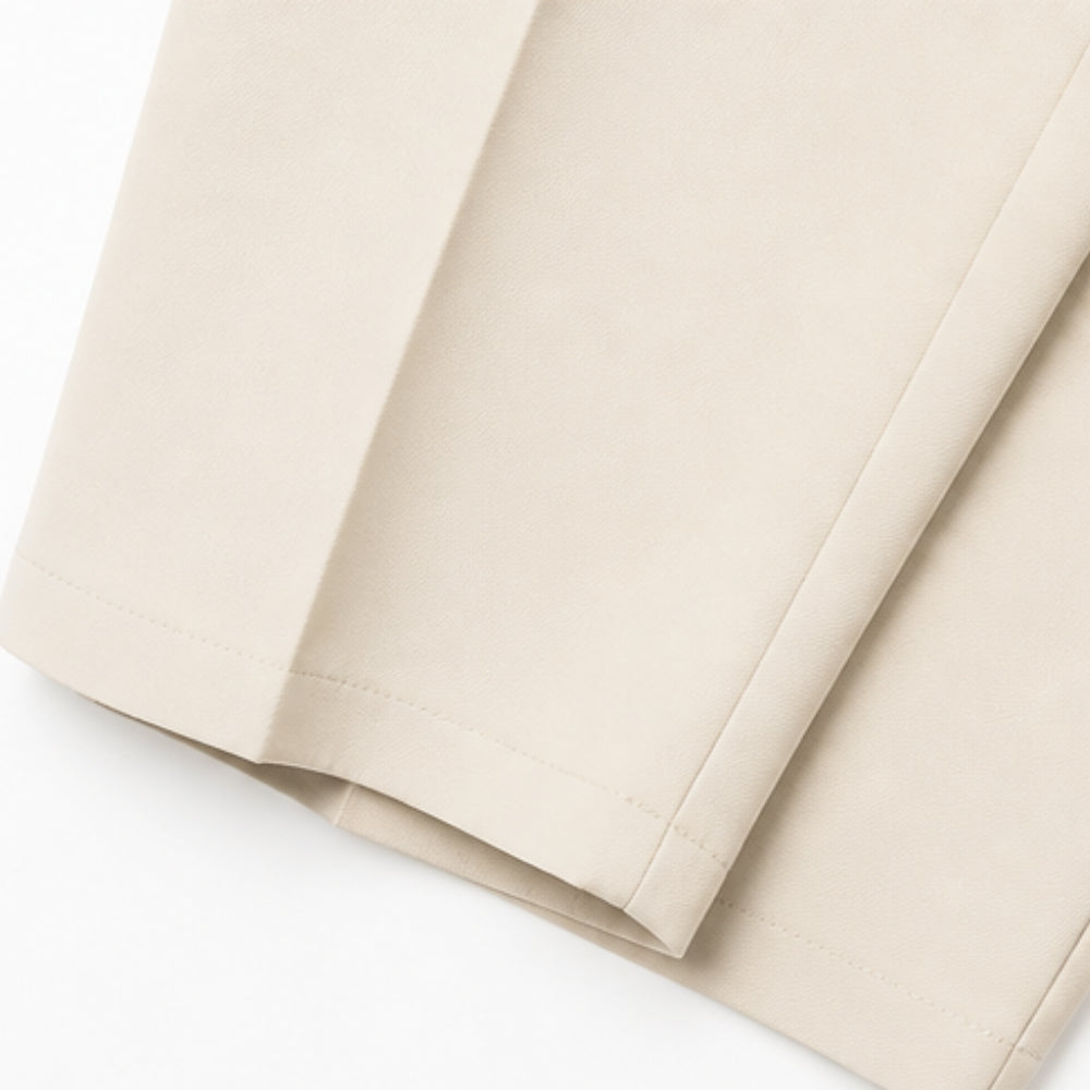 Tailored Pleated Trousers for Elongated Legs