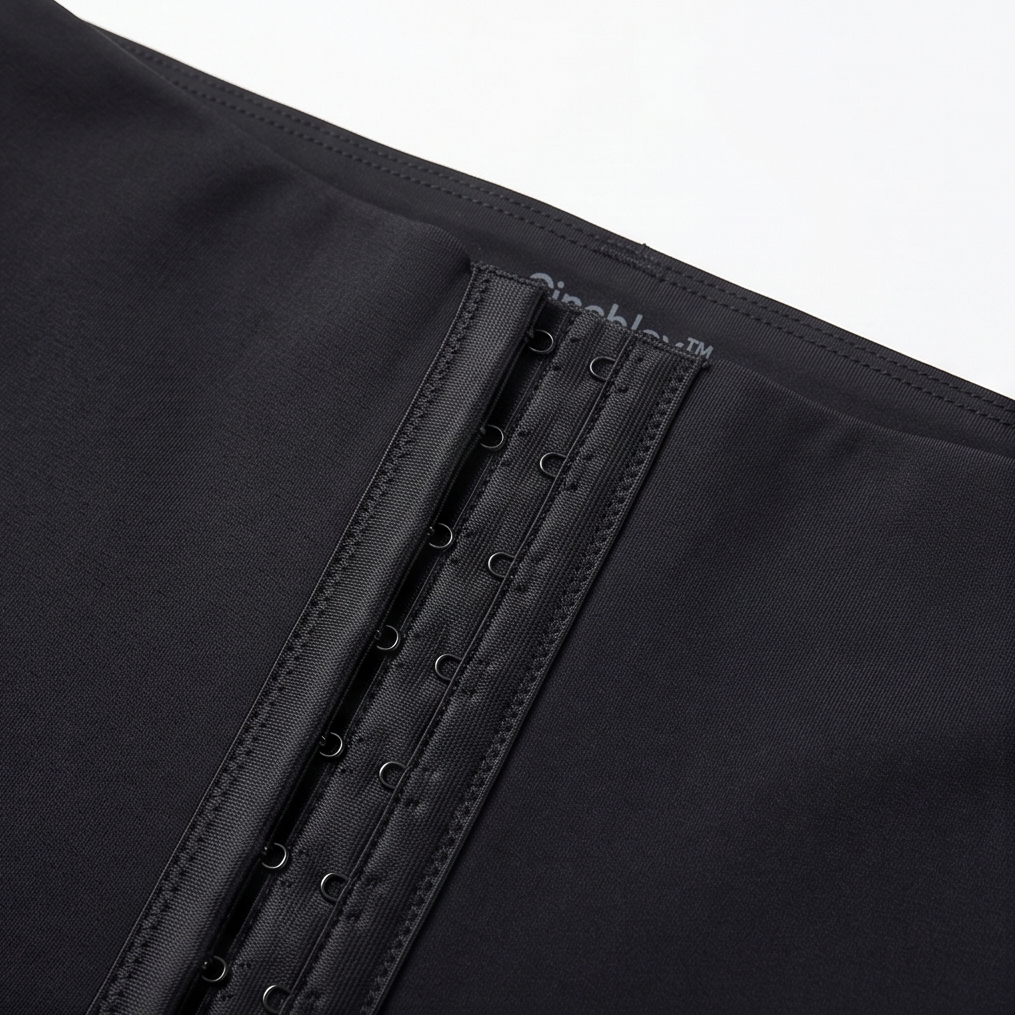 High-Waist Corset Leggings with Adjustable Cinch — View 12 | Clova