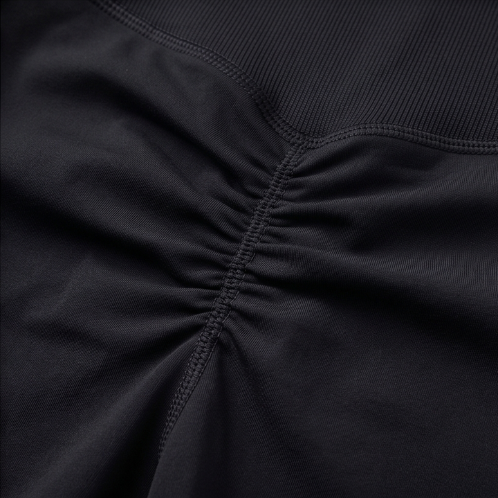 High-Waist Corset Leggings with Adjustable Cinch — View 15 | Clova