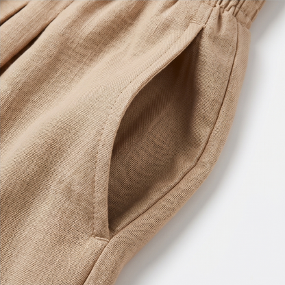 Smocked-Waist Culottes — View 15 | Clova