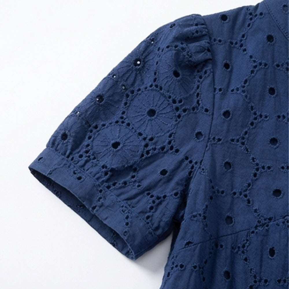 Cotton Eyelet Summer Dress