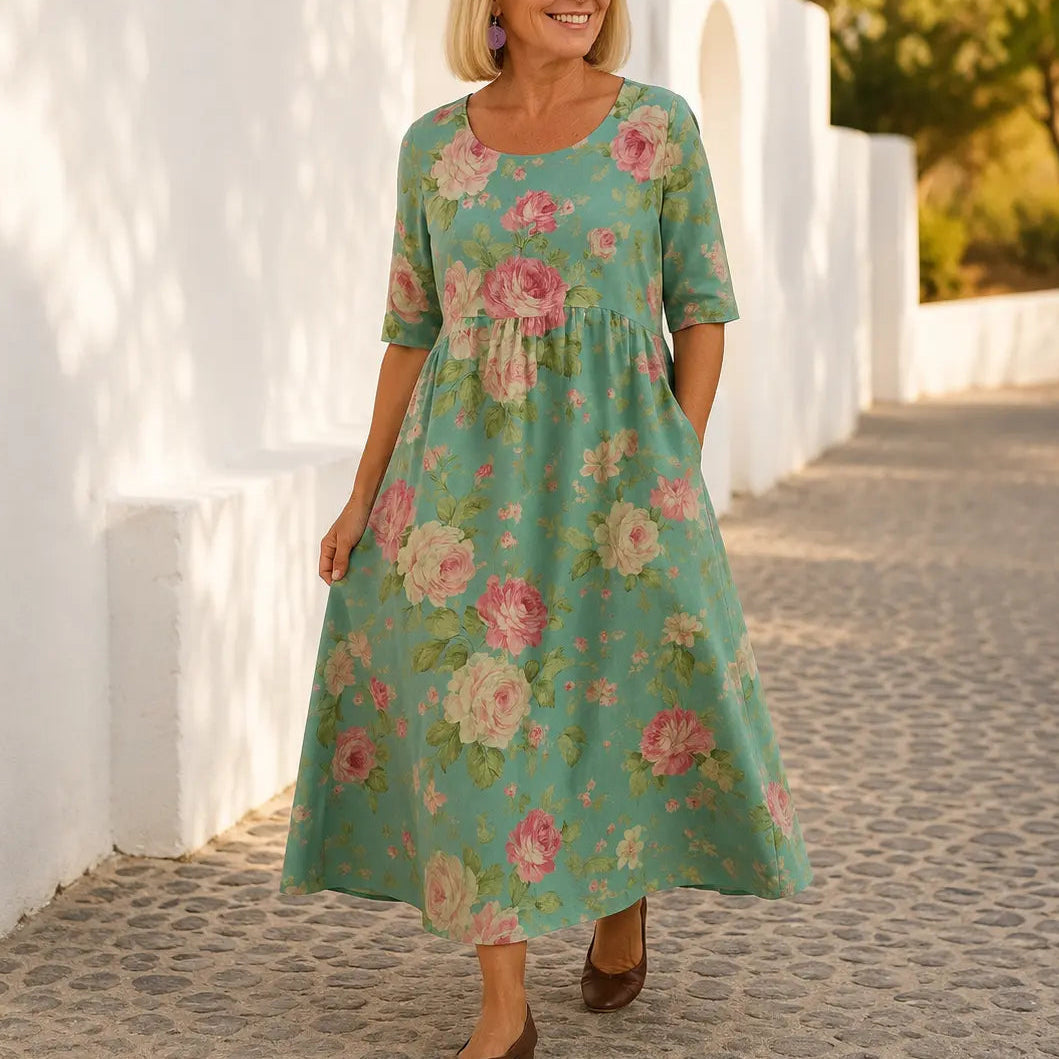 Soft Touch Floral Maxi Dress for Women