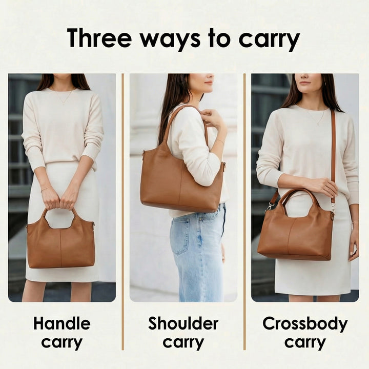 Carrina Soft Leather Everyday Hobo Bagy