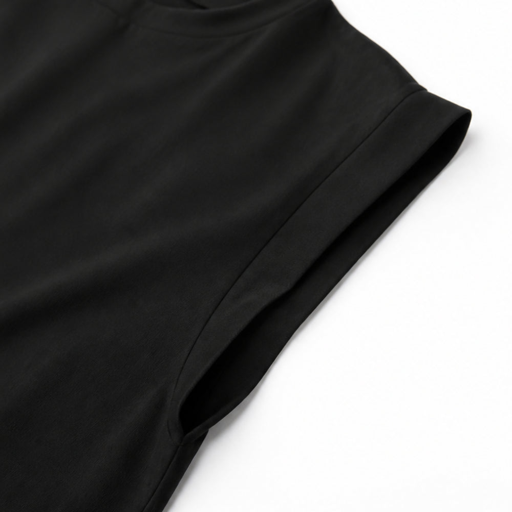Wrinkle-Free Split-Hem Maxi Dress with Pockets