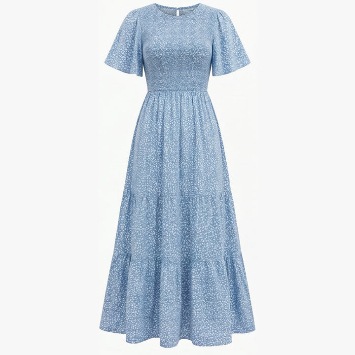 Smocked Floral Maxi Dress for Spring