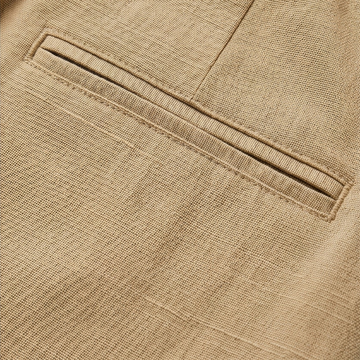 Cotton-Linen Drawstring Capri