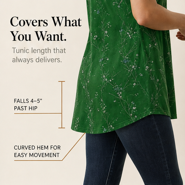 Flowy Floral Tunic for Everyday — View 7 | Clova