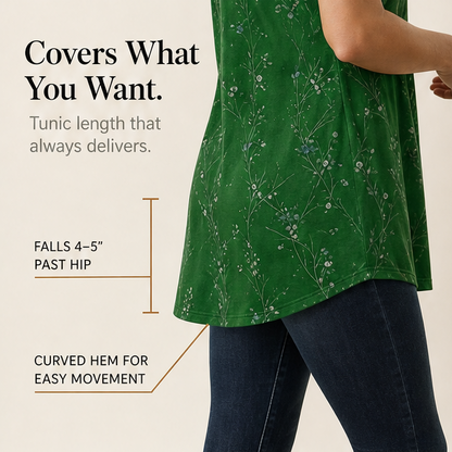 Flowy Floral Tunic for Everyday — View 7 | Clova