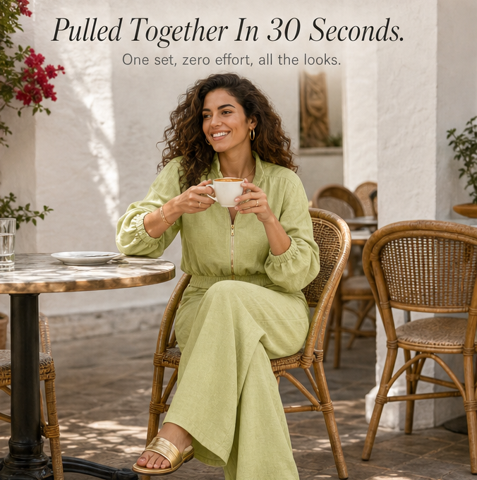 2-Piece Set with Gold Zip — View 9 | Clova
