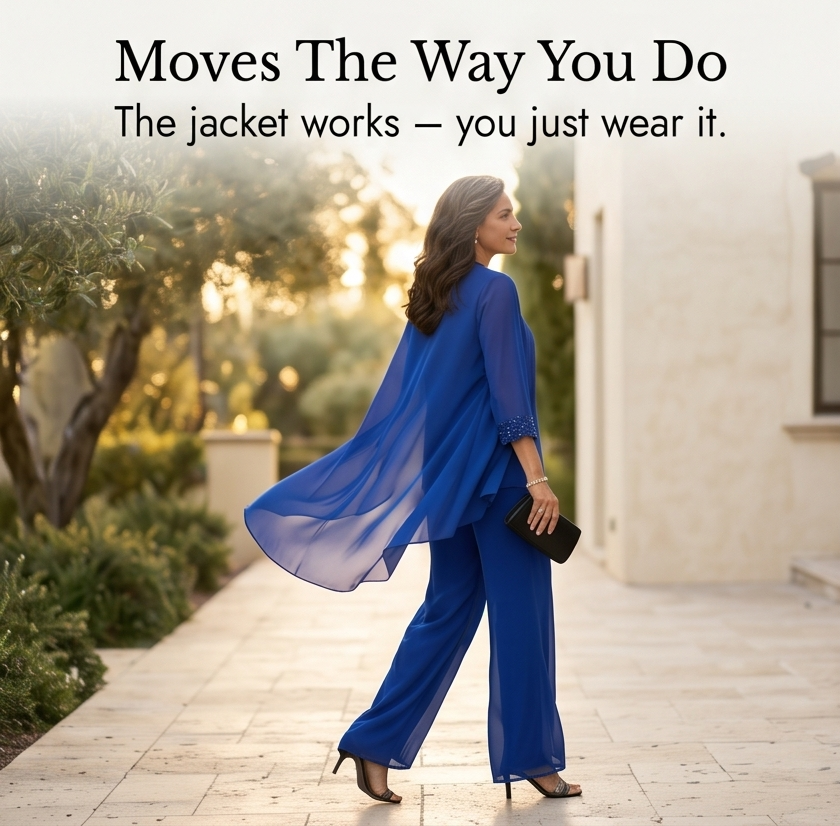 Three-Piece Pantsuit — View 10 | Clova