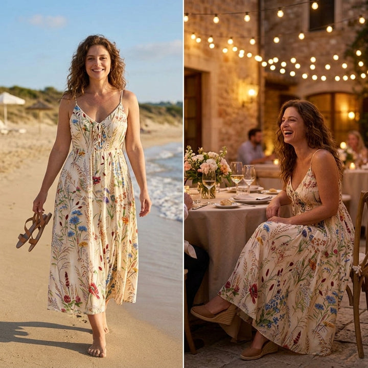 Wildflower A Line Midi Sundress