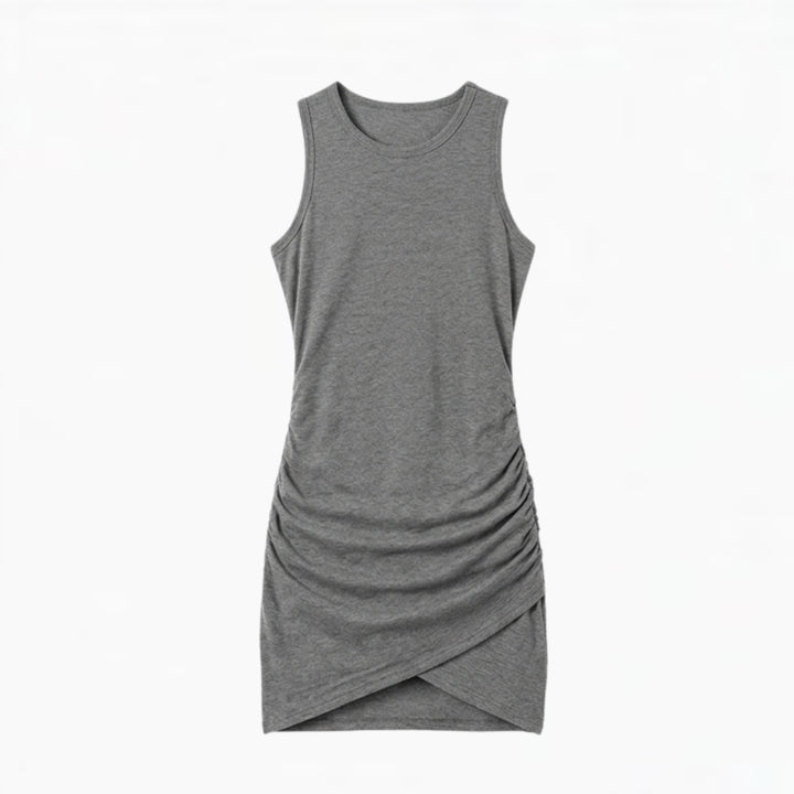 Ruched Sleeveless Bodycon Dress