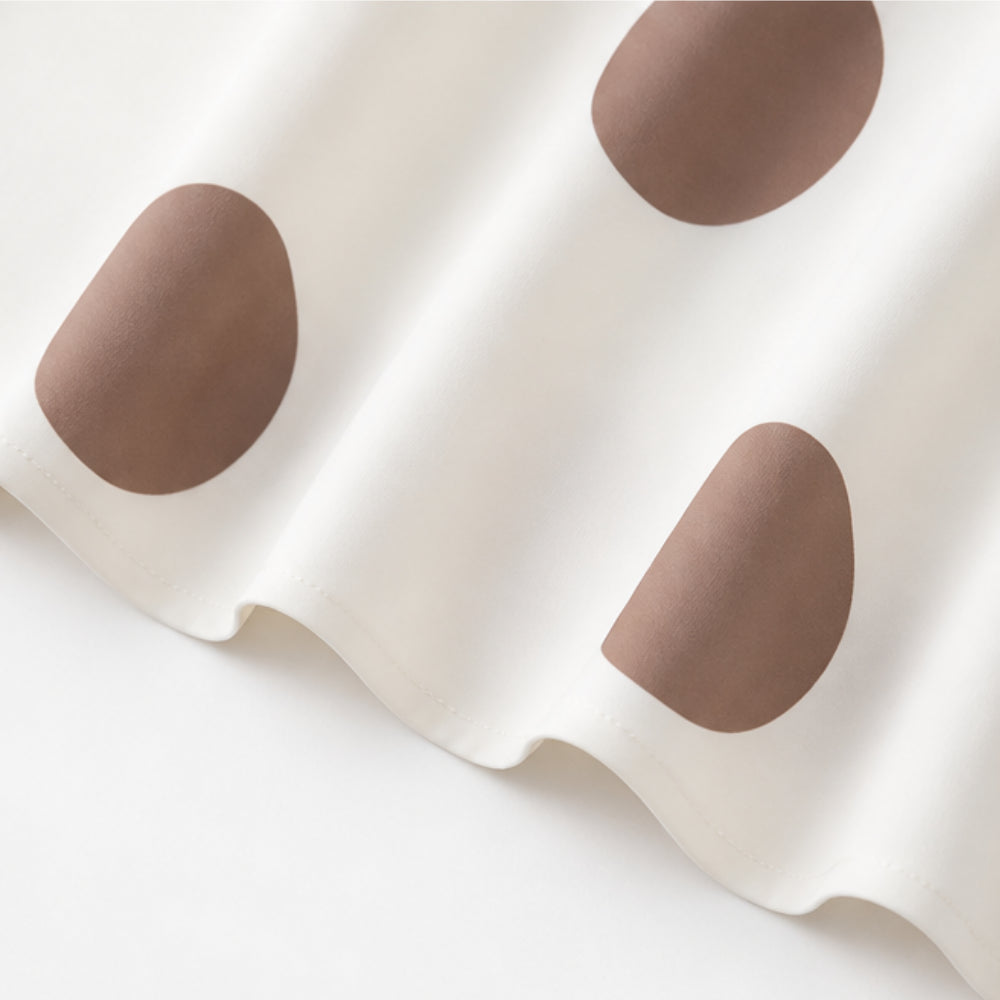 Belted Polka Dot Midi Dress