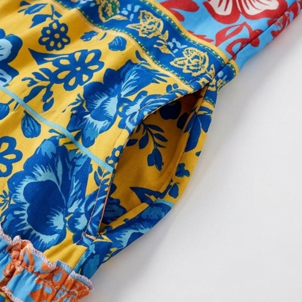 Bold Floral Summer Maxi Dress