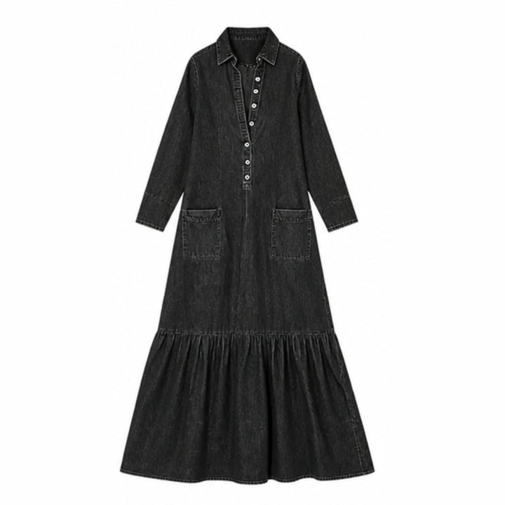 Soft-Touch Maxi Dress with Tiered Ruffle Hem