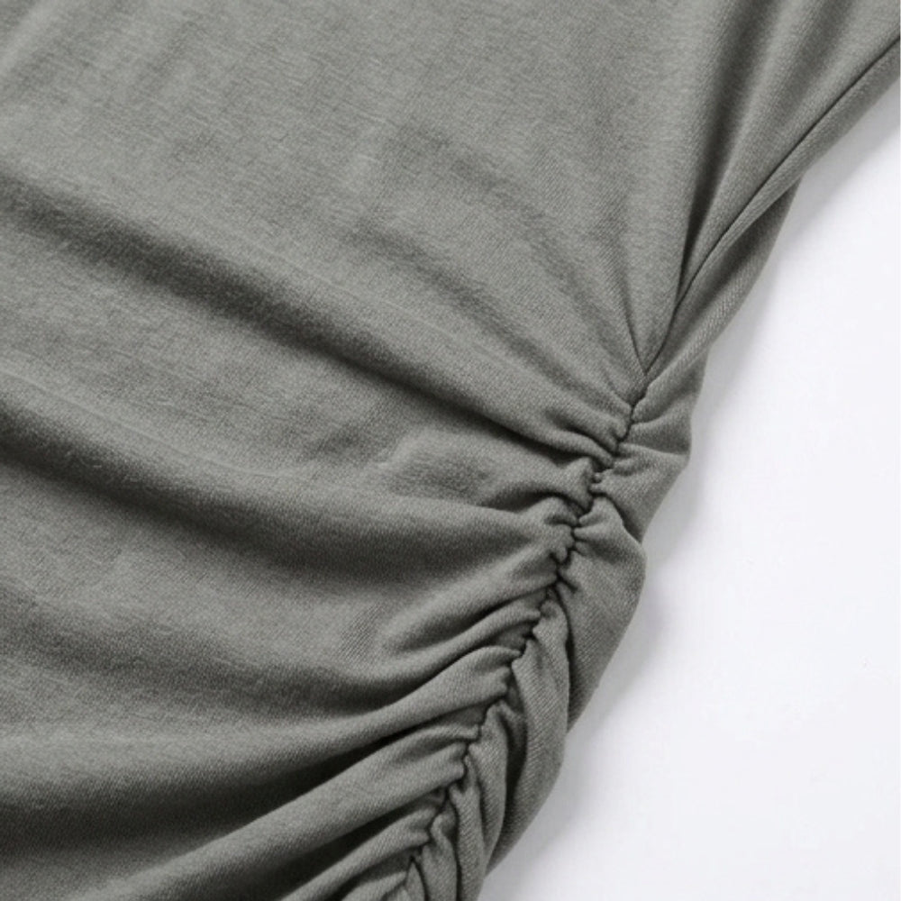 Ruched Sleeveless Bodycon Dress