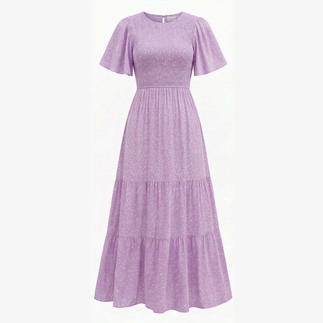 Smocked Floral Maxi Dress for Spring