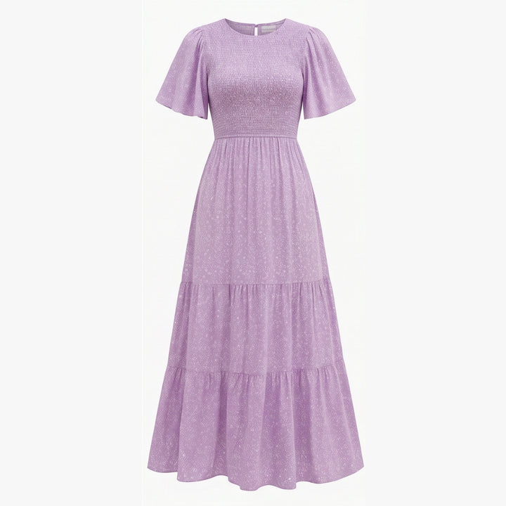 Smocked Floral Maxi Dress for Spring