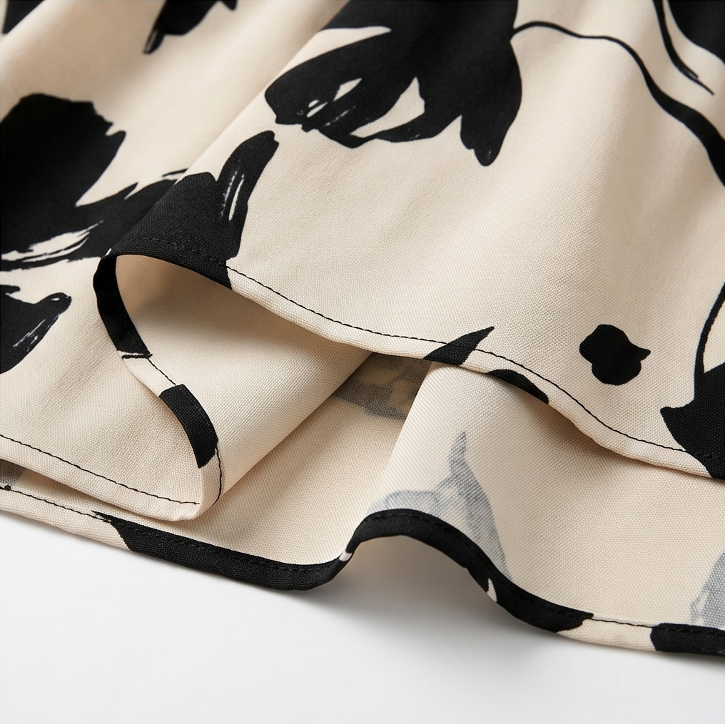 Floral Tie-Waist Maxi Dress — View 9 | Clova