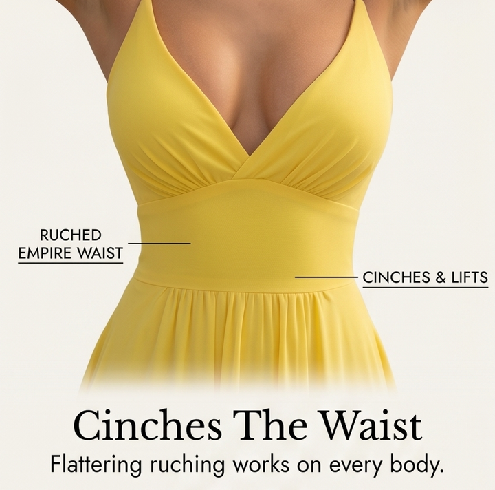 Flowing V-Neck Maxi Dress — View 7 | Clova