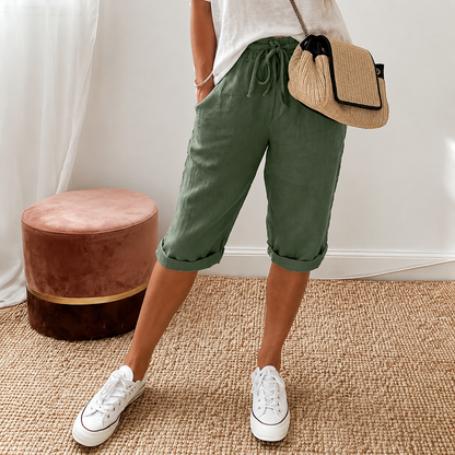Lunaire Capri Pants for Effortless Summer Style | Clova Women's Fashion