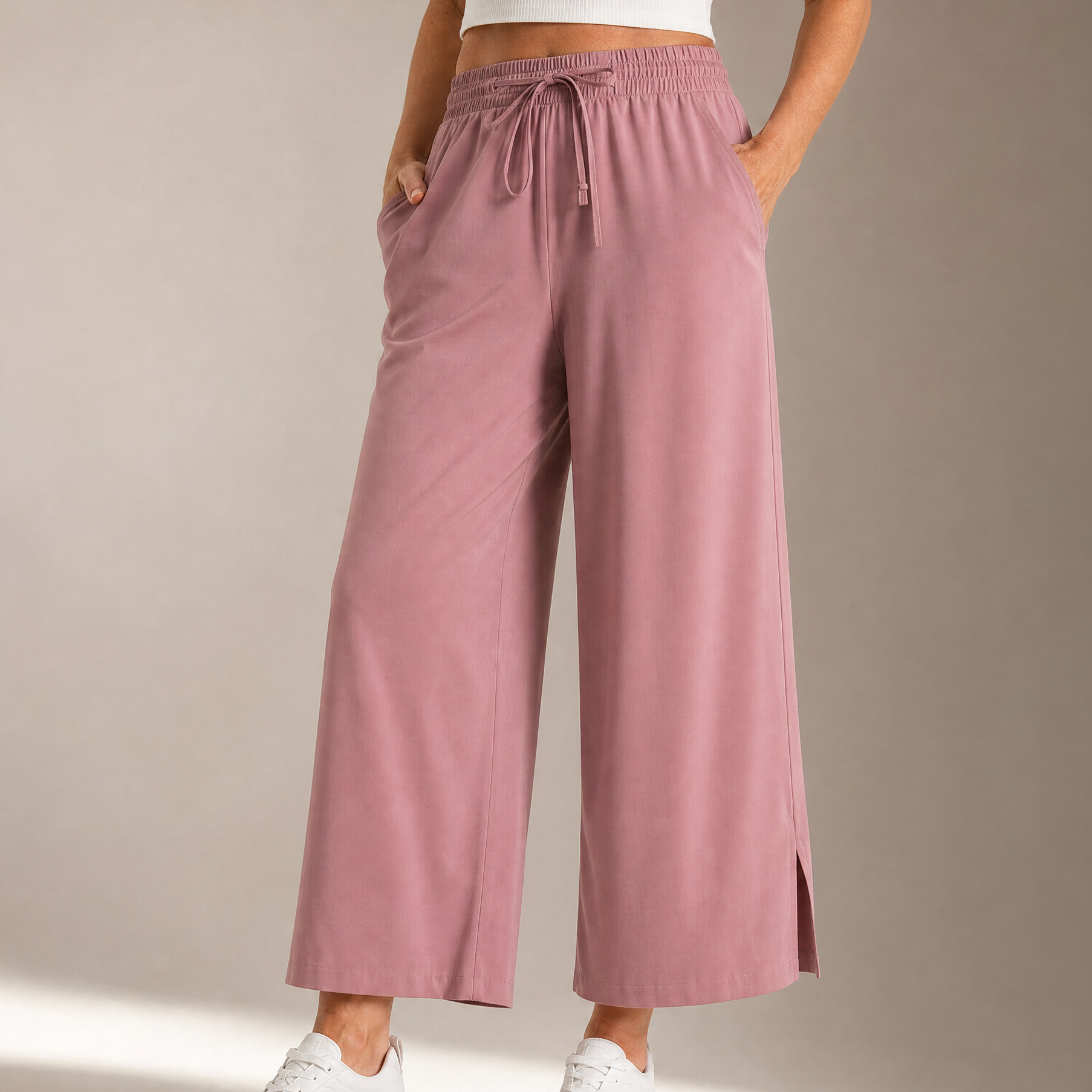 Effortless Wide-Leg Crop Pants | Clova Women's Fashion