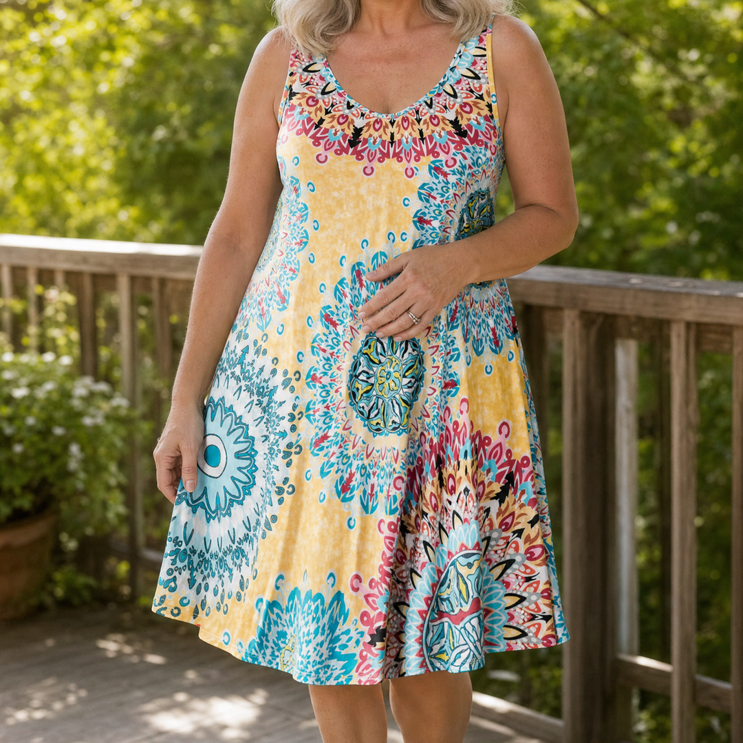 Flowy A-Line Sundress | Clova Women's Fashion