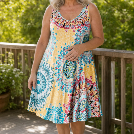 Flowy A-Line Sundress | Clova Women's Fashion