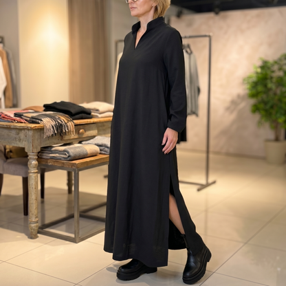 Loose Maxi Dress with Side Slits | Clova Women's Fashion