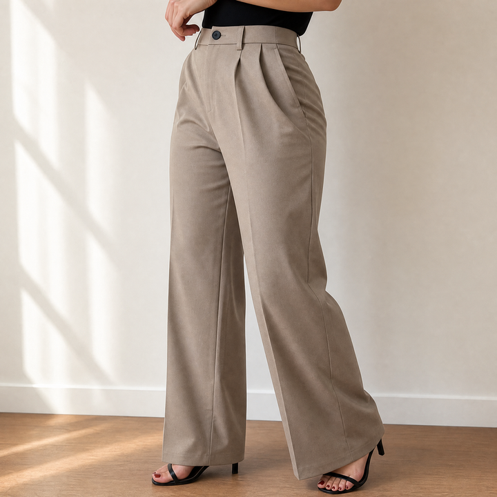 High-Waist Wide-Leg Trousers for Effortless Polish | Clova Women&